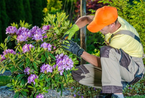 Garden maintenance pricing model for Church End homes